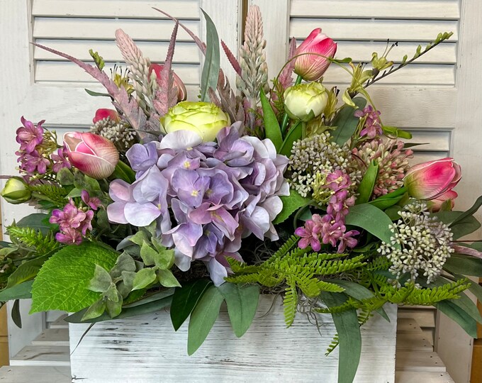 Spring Floral Centerpiece/ Kitchen Centerpiece /dining Table