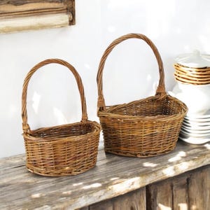 Door Basket / Wall Basket / Floral Design/ Silk Flowers/ Farmhouse Decor/ Crafting Basket / DIY Basket for Front Door