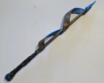 Wand - Wizardry School House scarf - blue & bronze