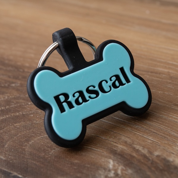 Custom Name Silicone Tag Etsy
