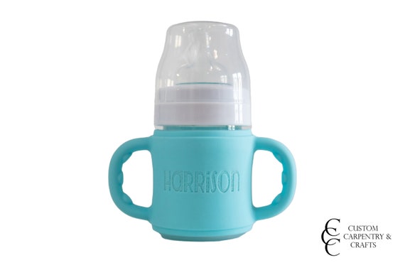 Personalized Silicone Sippy Cup Band: Baby Bottle Label with Handles