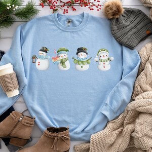 Snowman Sweatshirt, Christmas Sweatshirt, Snowman Tee, Snowman Hoodie, Christmas Crewneck, Christmas Sweater, Christmas Shirts for Women