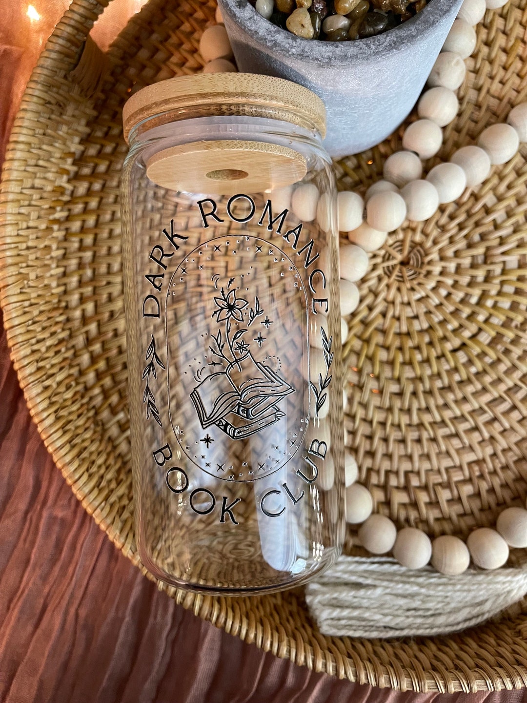 Dark Romance Reader Libbey Glass Cup Booktok Cup Book Reader Etsy