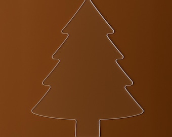 Weihnachtsbaum Acryl-Fräser-Schablone; Charcuterie Brett Vorlage, Urlaub Schneidebrett Muster, 1/4 ”klares Acryl, Einzel- oder 4er-Pack