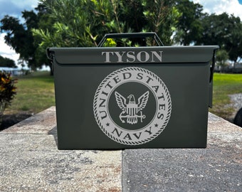 Personalized Laser Engraved Ammo Can: Custom Steel Box Gift