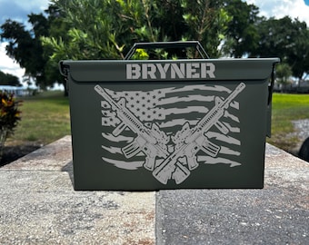 Personalized Laser Engraved Ammo Can: Custom Steel Box Gift