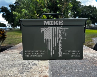 Personalized Laser Engraved Ammo Can: Custom Steel Box Gift