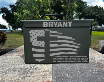 Personalized Laser Engraved Ammo Can: Custom Steel Box Gift