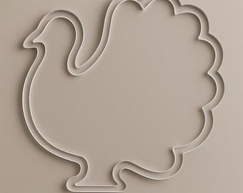 Turkey Charcuterie Board ROUTER TEMPLATE  16" Acrylic Template Clear 1/4"