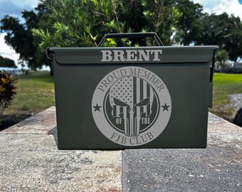 Personalized Laser Engraved Ammo Can: Custom Steel Box Gift