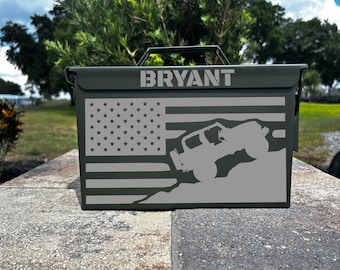 Personalized Laser Engraved Ammo Can: Custom Steel Box Gift