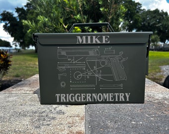 Personalized Laser Engraved Ammo Can: Custom Steel Box Gift