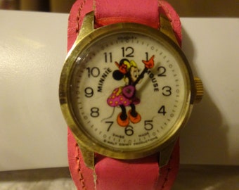 Vintage Disney Bradley Minnie Mouse Women’s Watch 25mm Swiss Made Manual Wind-up Vintage Swiss Made Minnie Mouse Mechanical Watch Made… - Gem main image 3