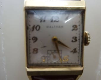 Vintage Waltham Watch/ Vintage Mens Watch/ 10K Gold Filled Men's Watch/ Waltham Watch/ Waltham Men's Watch