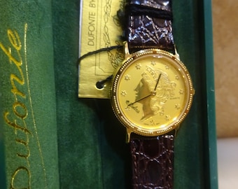 Vintage Lucien Piccard Watch/ Lady Liberty Watch/vintage DuFonte Watch/vintage Libery Watch/ 1960s Watch