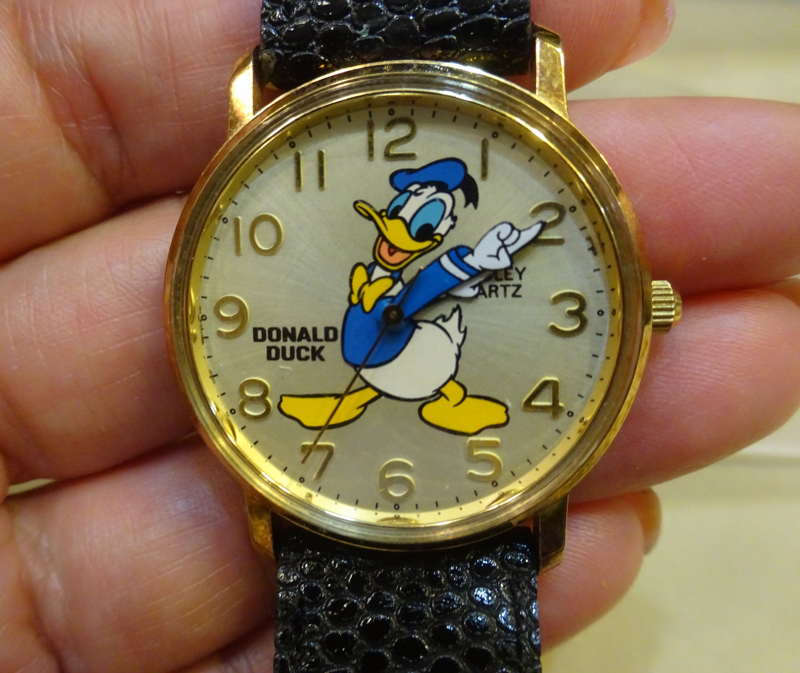 Bradley Donald Duck Watch/ 1960s Donald Duck Watch/ Quartz Bradley