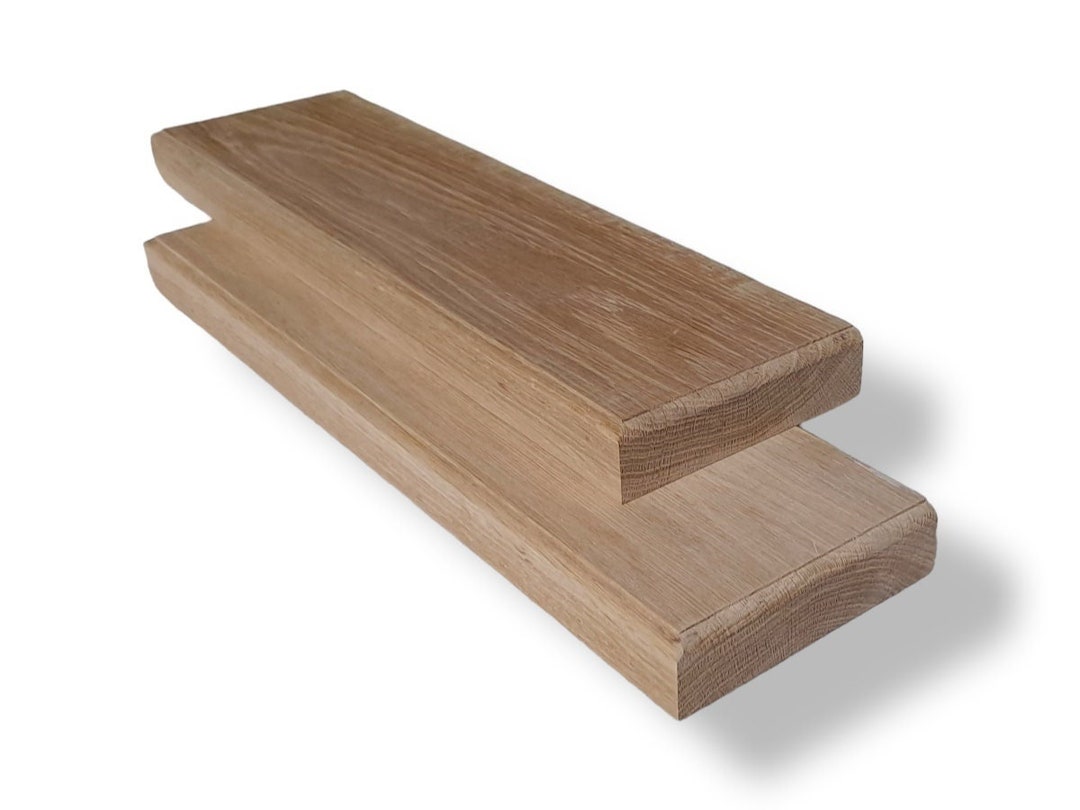 One Pair of Solid White Oak Floating Shelf Etsy