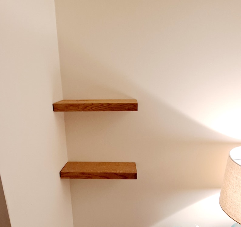 White Oak Floating Shelves With Danish Oil Finish Etsy