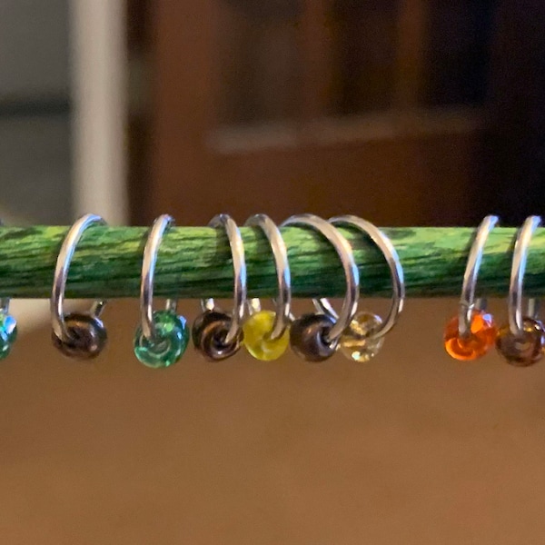 Snag-Free Handmade Closed O Ring Stitch Markers for Knitting - Choose your size and quantity!