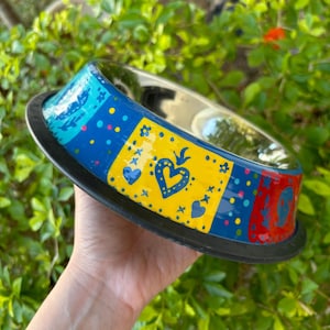 Painted Dog Water Bowl - Etsy
