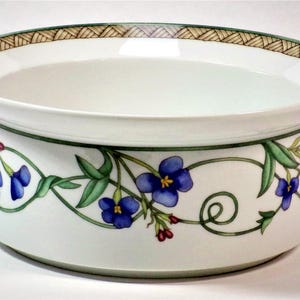 DANSK Umbrian Flowers  8&quot; Round Vegetable Dish