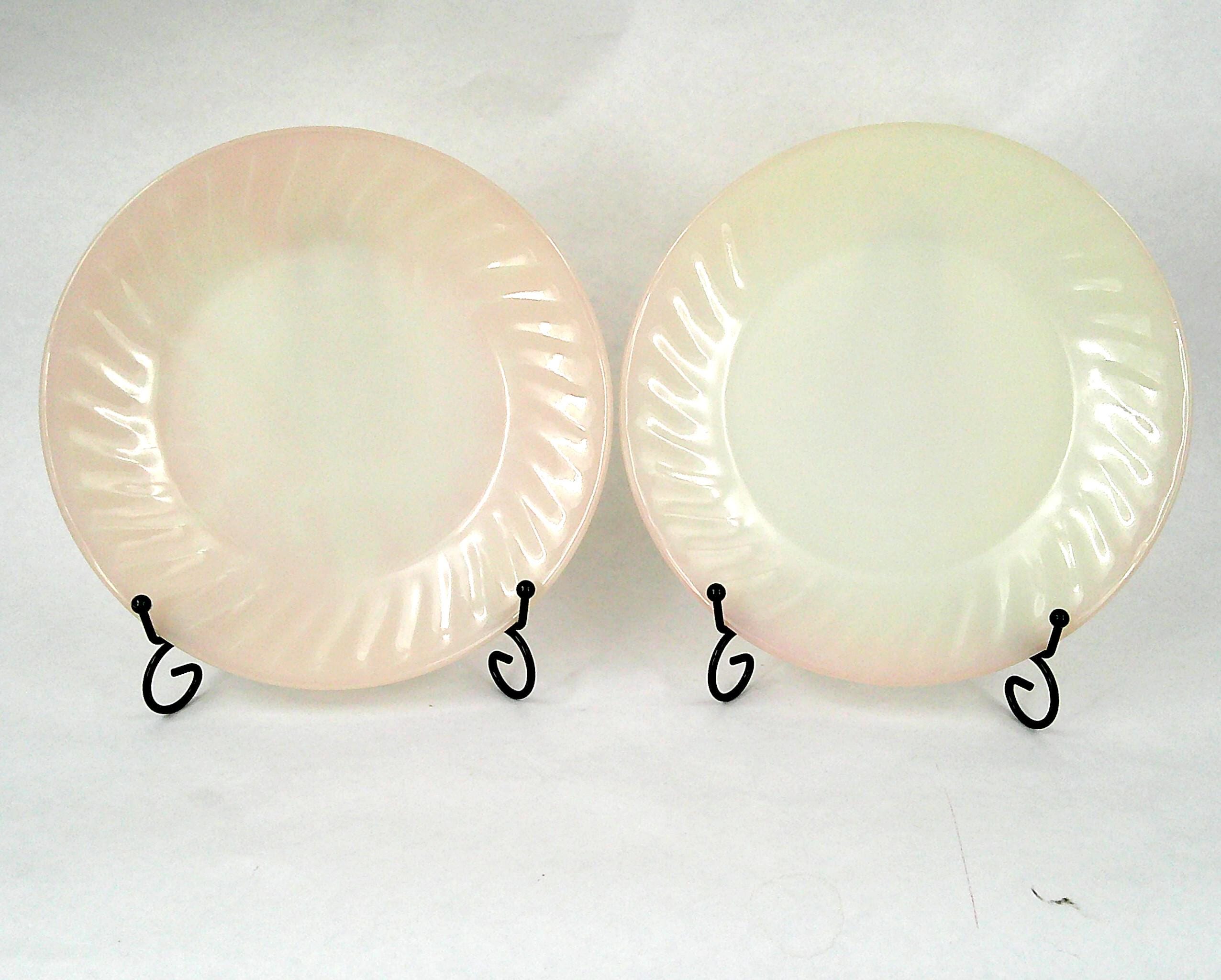 ファイヤーキング ピンクスワール ディナープレート ペア - Etsy 日本