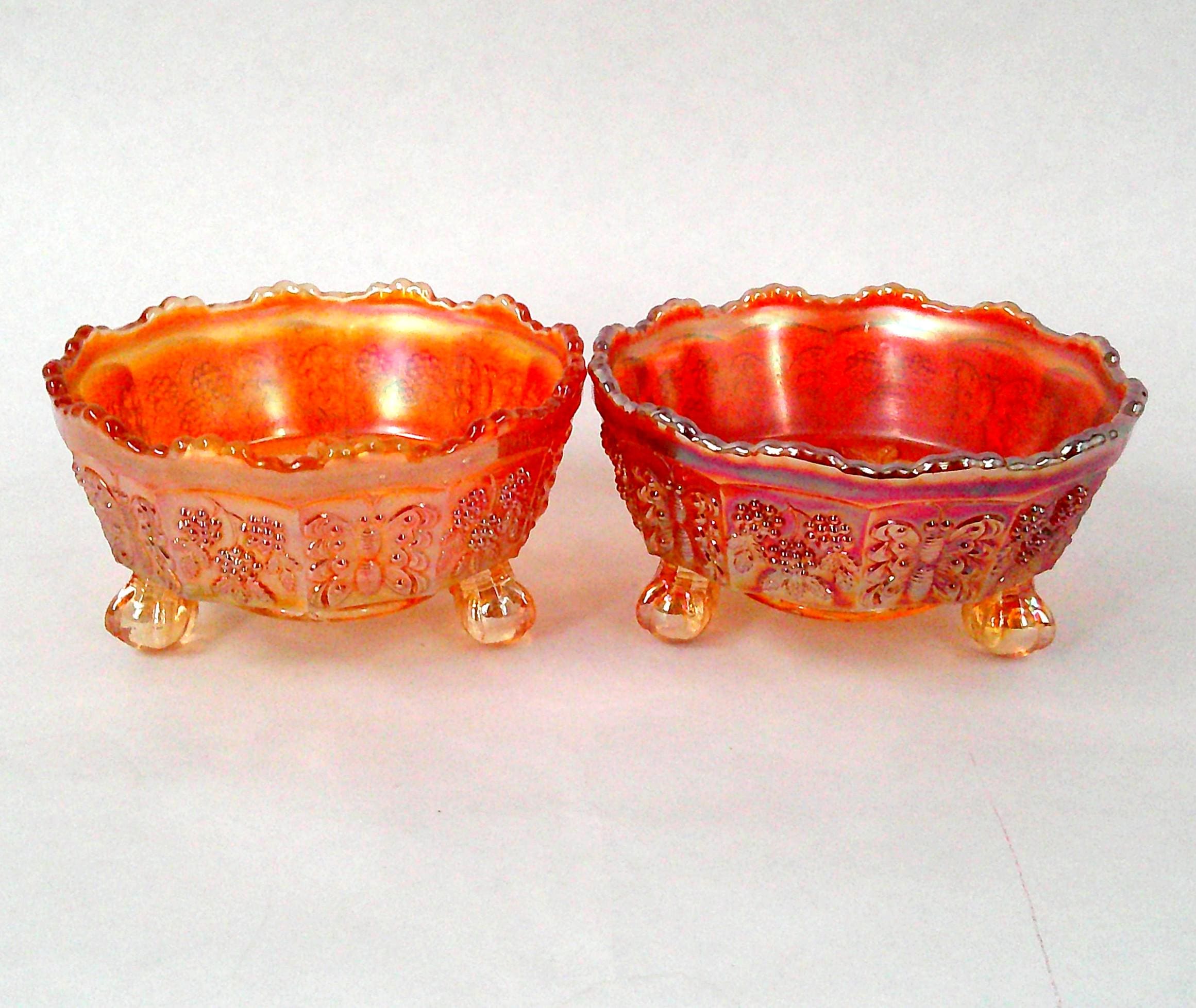 Fenton Butterfly Carnival Glass - Etsy