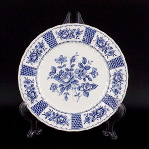 Vintage Melody Blue by Myott Dinner Plate, Blue transferware