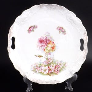 Antique Cake/Dessert Plate with handles