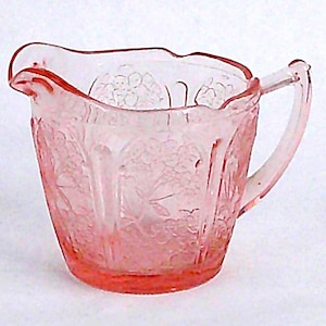 Pink CHERRY BLOSSOM Creamer, Jeanette, Depression Glass