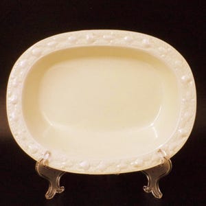 Antique Adams Della Robia Oval Vegetable Bowl, Titanware, creamware, 1920s