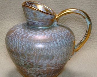 Stangl Antique Granada Gold Pitcher/Vase 6"