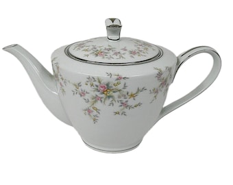 Noritake ARLENE Teapot, pink flowers, early 1960s