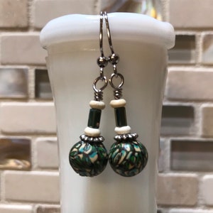 Safari Green Earrings and Bracelet Set