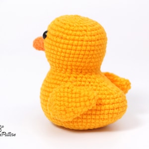 Yellow rubber duck crochet PATTERN, Amigurumi ducky tutorial, DIY crochet duckling. PDF file English image 9