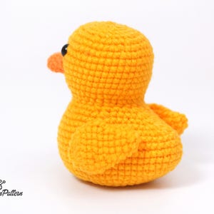 Yellow rubber duck crochet PATTERN, Amigurumi ducky tutorial, DIY crochet duckling. PDF file (English) image 9