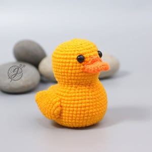 Yellow rubber duck crochet PATTERN, Amigurumi ducky tutorial, DIY crochet duckling. PDF file English image 7