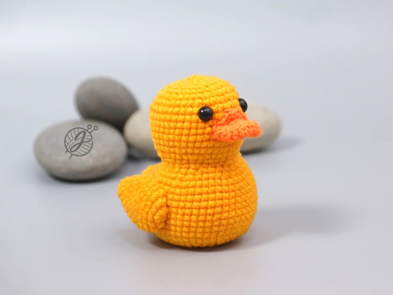 Yellow rubber duck crochet PATTERN, Amigurumi ducky tutorial, DIY crochet duckling. PDF file English image 7