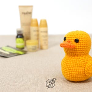 Yellow rubber duck crochet PATTERN, Amigurumi ducky tutorial, DIY crochet duckling. PDF file English image 10