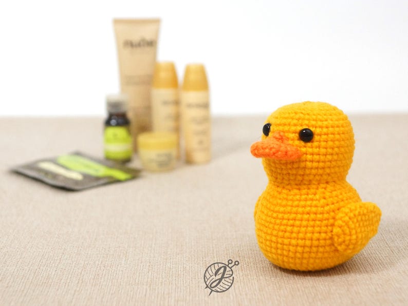 Yellow rubber duck crochet PATTERN, Amigurumi ducky tutorial, DIY crochet duckling. PDF file English image 10