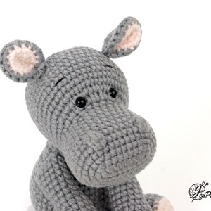 Hippo Twins crochet PATTERN, DIY amigurumi hippo stuffed animal tutorial, Safari crochet animal. PDF file English imagen 7