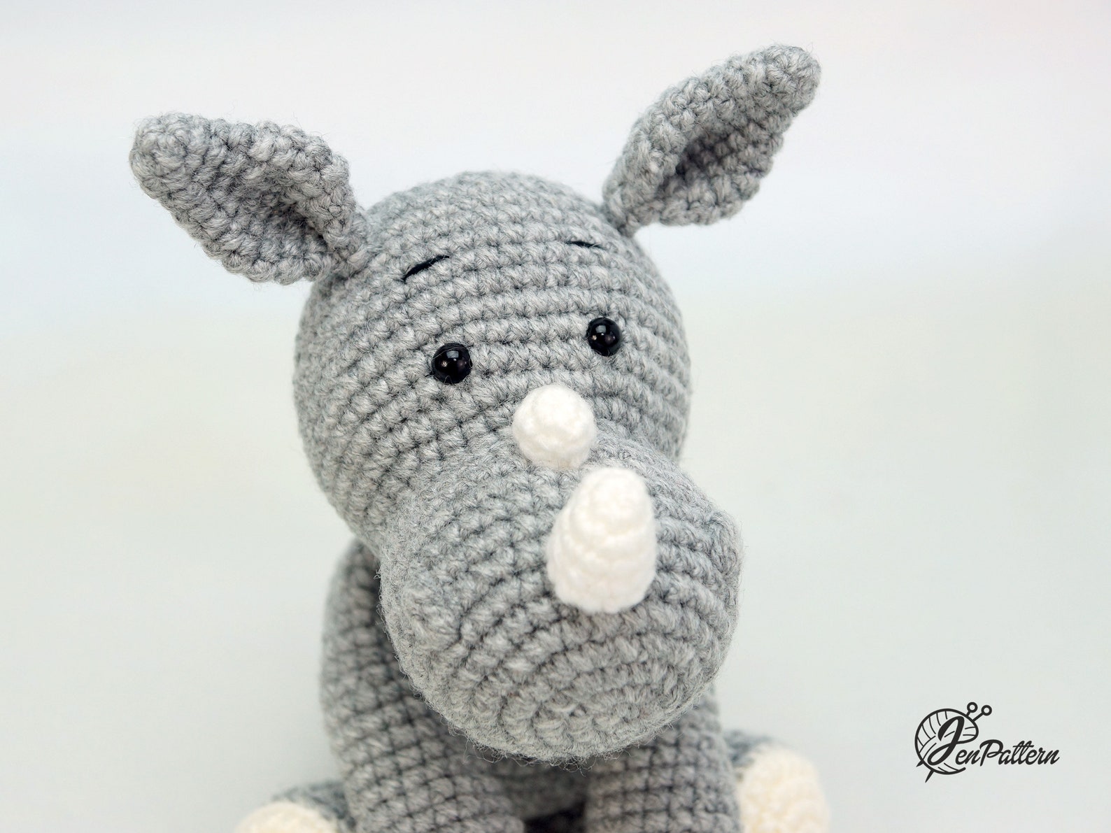 Rhino crochet PATTERN DIY Amigurumi rhinoceros animal Etsy