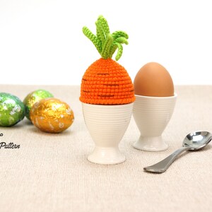 Bunny and Carrot egg warmers crochet PATTERN, DIY Easter kitchen decoration tutorial. PDF file English image 9