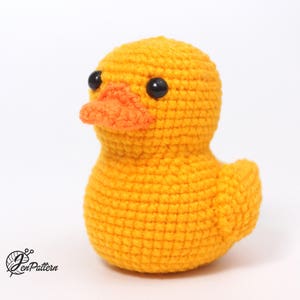 Yellow rubber duck crochet PATTERN, Amigurumi ducky tutorial, DIY crochet duckling. PDF file English image 4