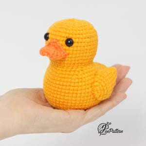 Yellow rubber duck crochet PATTERN, Amigurumi ducky tutorial, DIY crochet duckling. PDF file (English) image 5