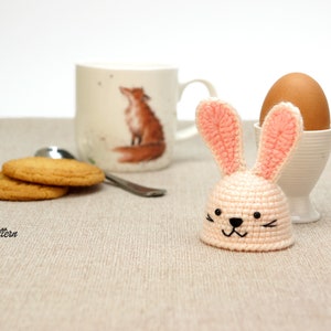 Bunny and Carrot egg warmers crochet PATTERN, DIY Easter kitchen decoration tutorial. PDF file English image 8