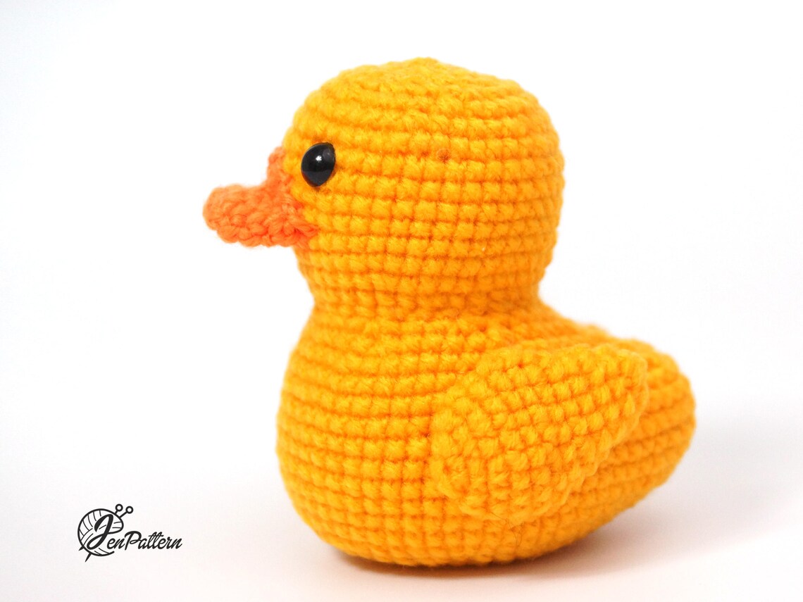 Yellow rubber duck crochet PATTERN Amigurumi ducky tutorial Etsy