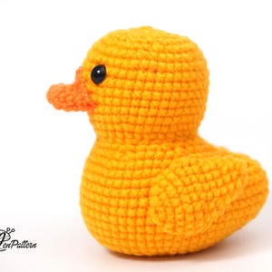 Yellow rubber duck crochet PATTERN, Amigurumi ducky tutorial, DIY crochet duckling. PDF file English image 8