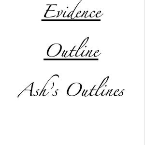 Evidence Outline