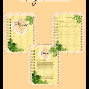 Monthly Calendar Planner Digital Download – Notes Pages, Productivity Tool instant download